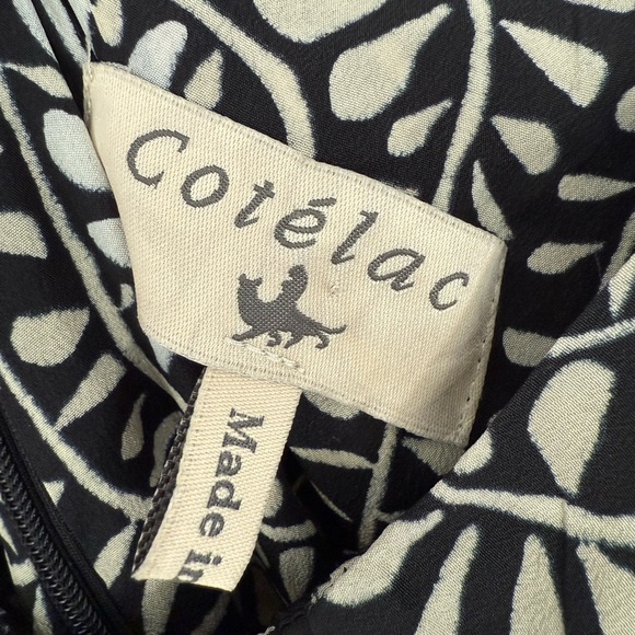 Cotélac Women’s Maxi Dress With Black and Cream Floral Print - Picture 5 of 9